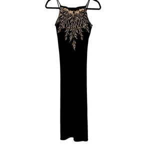Black Velvet Evening Dress size 9/10.